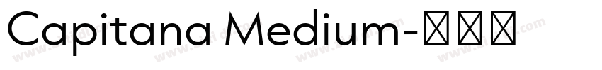 Capitana Medium字体转换